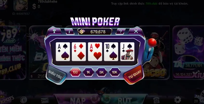 Kho game giải trí 789Club siêu khủng